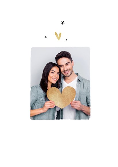 Karte Weihnachten mit Foto 'Warm wishes' 2
