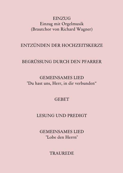 Kirchenheft Hochzeit 'Colourful Modern Art' 2