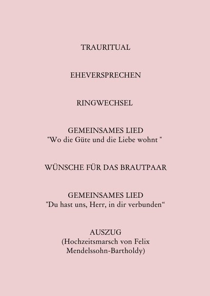 Kirchenheft Hochzeit 'Colourful Modern Art' 3
