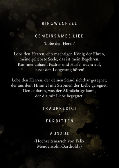 Kirchenheft-Vorlage Hochzeit 'Unsere Trauung' 3