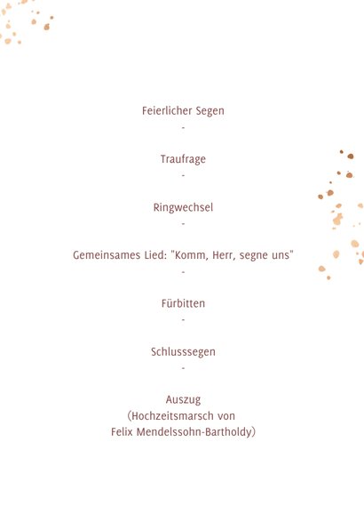 Kirchenheft-Vorlage Trauung abstrakte Pinselstriche  3