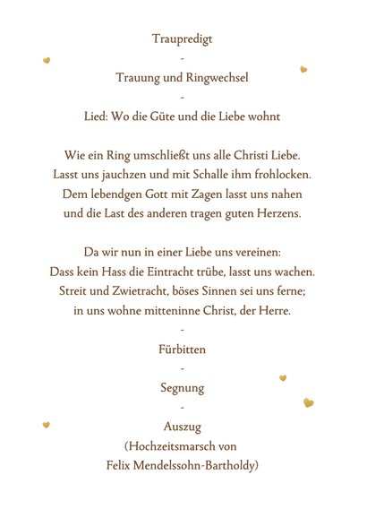 Kirchenheft Winterhochzeit Tannenzweige 3