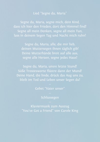 Kirchenheft zur Taufe Herz blaues Aquarell 3