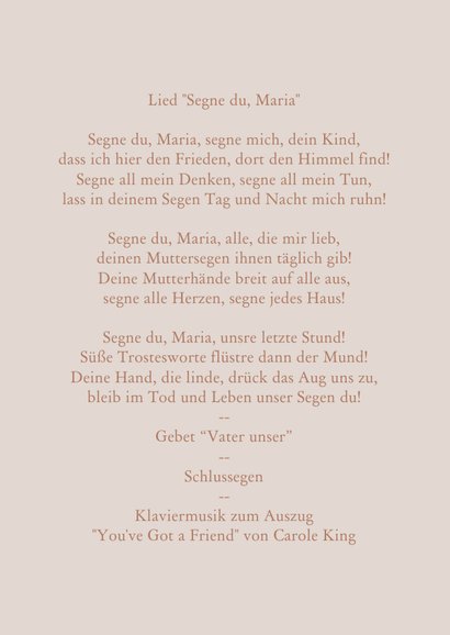 Kirchenheft zur Taufe mit Foto, Tauben und Blumen 3