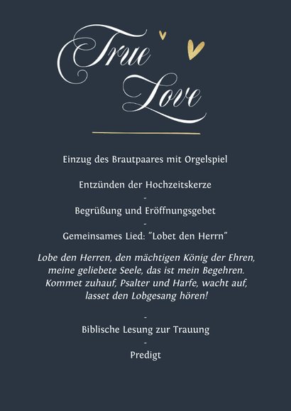 Klassisches Kirchenheft Hochzeit Send a Smile
