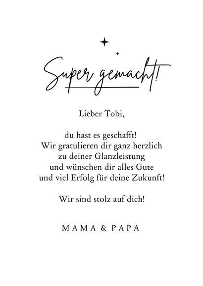 Komplimentkarte Daumen hoch 3