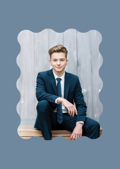 Konfirmation Dankeskarte Foto grafisches Kreuz 2