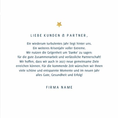 Kunden-Weihnachtskarte 'Frohe Feiertage' 3