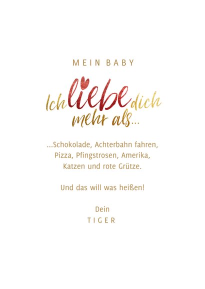 Liebes-Grußkarte 'Ich liebe dich mehr als' 3