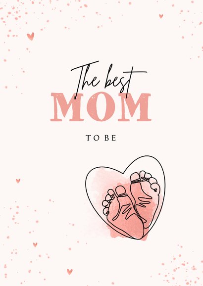 Liebevolle Muttertagskarte 'mother to be' schwangere Frau 2