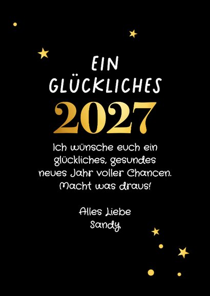 Lustige Neujahrskarte 2027, neue Chancen, altes Ich 3