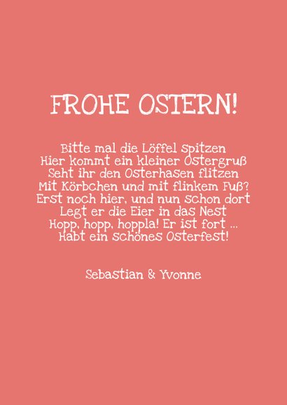 Lustige Osterkarte 'Wanted' Easter Bunny 3