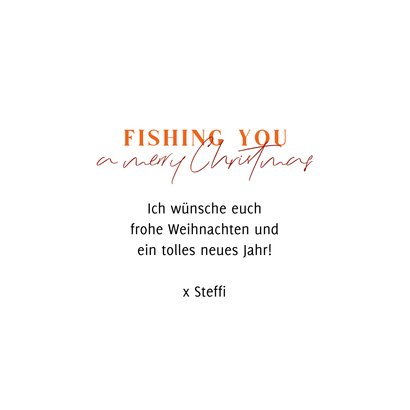 Lustige Weihnachstkarte 'Fishing you...' 3