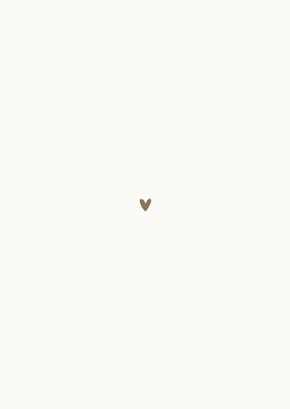 Menükarte Hochzeit Beige minimalistisch Ampersand Rückseite