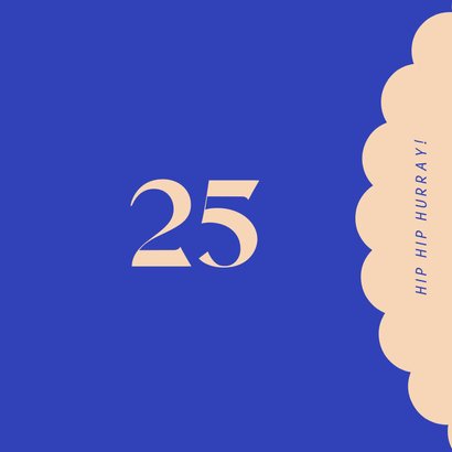 Minimalistische Geburtstagsgrüße 'hip hip hurray' 2