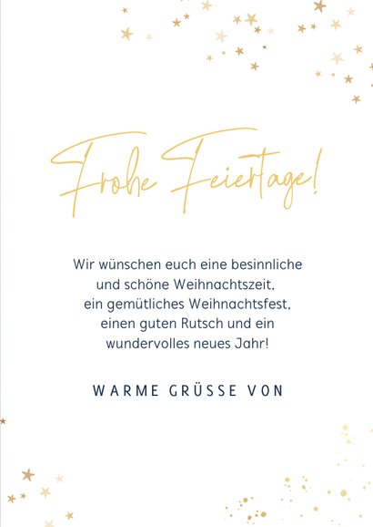 Moderne Weihnachtskarte Foto & Sterne 3