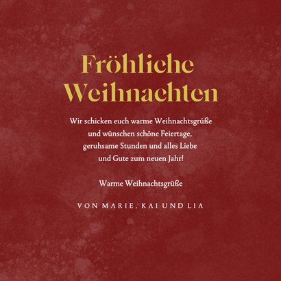 Moderne Weihnachtskarte Fotoserie 'Warme Wünsche' 3