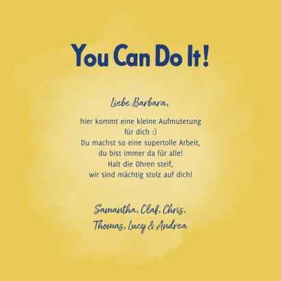 Motivationskarte 'You can do it'  3