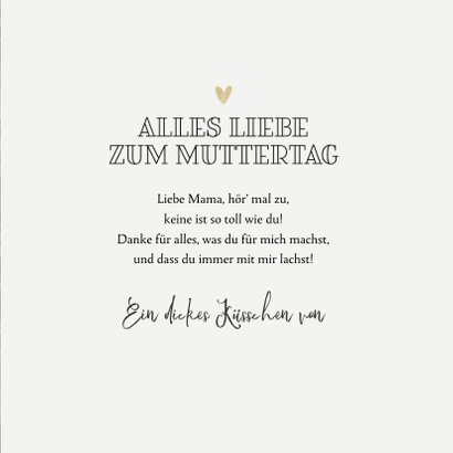 Muttertagskarte 'Best Mom ever' mit Foto 3
