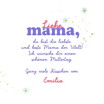 Muttertagskarte Blumenherz bunte Blumen 3