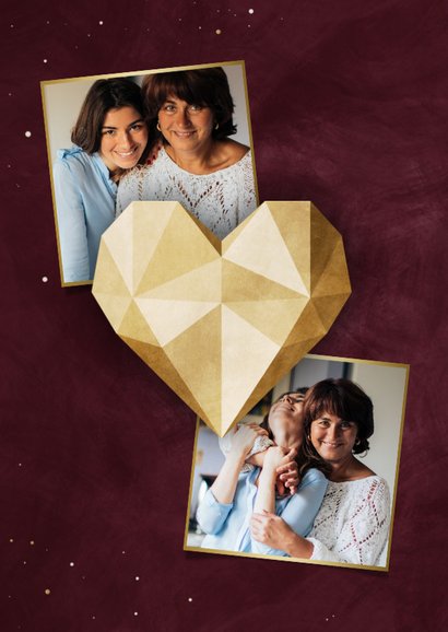 Muttertagskarte 'Bonusmama' mit Herz 2
