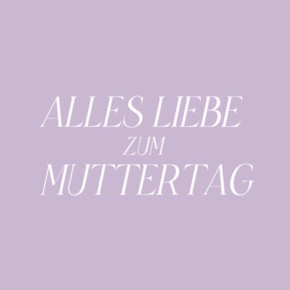 Muttertagskarte Bonusmama mit Typografie 2