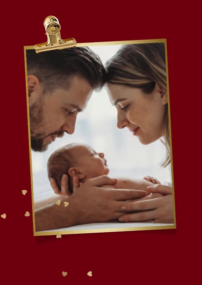 Muttertagskarte Geschenk Fotocollage Schleife Streifen 2