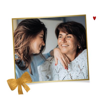 Muttertagskarte Geschenk Schleife rosa gestreift 2