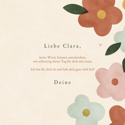 Muttertagskarte 'Herzensmama' mit Blumen 3