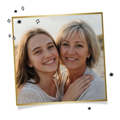 Muttertagskarte Illustration Hände Herz 'I love you' 2