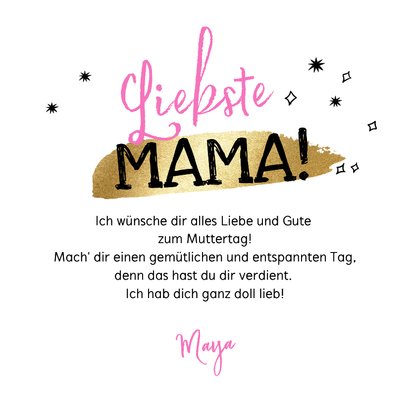 Muttertagskarte Illustration Hände Herz 'I love you' 3