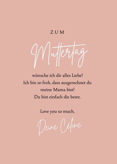 Muttertagskarte mit Foto 'Liebe Mama' 3