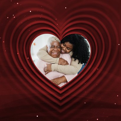 Muttertagskarte Schwiegermutter mit Herzen  2
