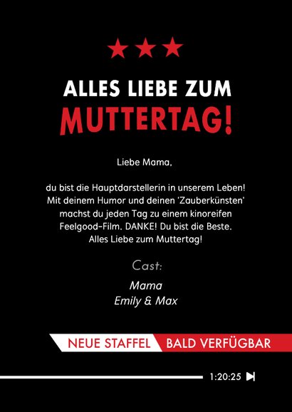 Muttertagskarte Streamingdienst Fotocollage 3