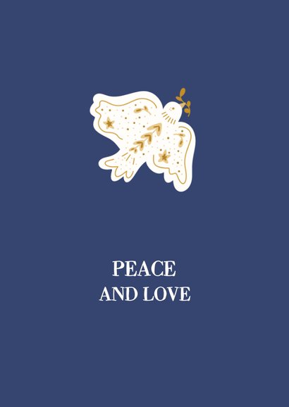 Neujahrsgrüße 'peace and love' 2