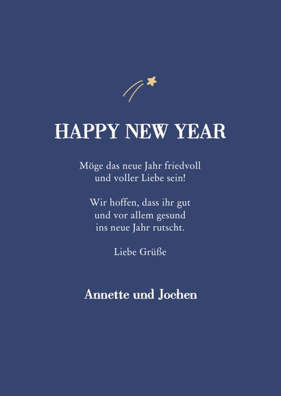 Neujahrsgrüße 'peace and love' 3