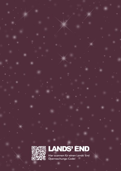 Neujahrsgrußkarte Foto 'Ein frohes 2026' Rückseite