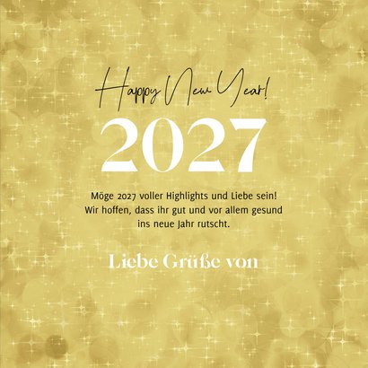 Neujahrsgrußkarte Herz aus Feuerwerk 3