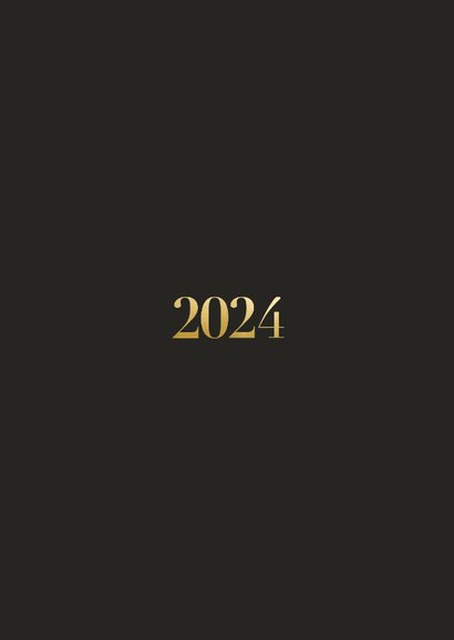Neujahrskarte 2024 mit Fotohintergrund Rückseite