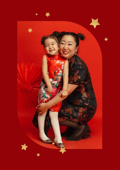 Neujahrskarte chinesisches Jahr des Feuer-Pferdes 2