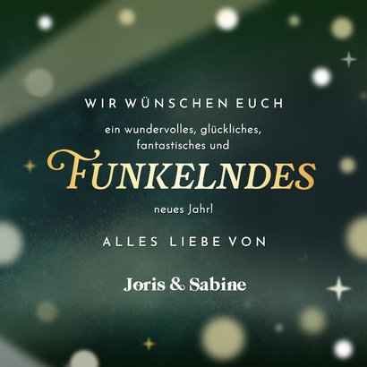 Neujahrskarte Discokugel 'Funkelndes Jahr' 3