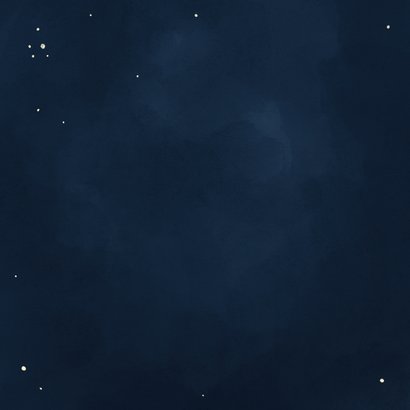 Neujahrskarte Engel mit Stern dunkelblau christlich Rückseite