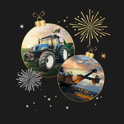 Neujahrskarte Firma 2026, Logo & Feuerwerk 2