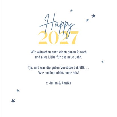 Neujahrskarte 'Gute Vorsätze?' 3