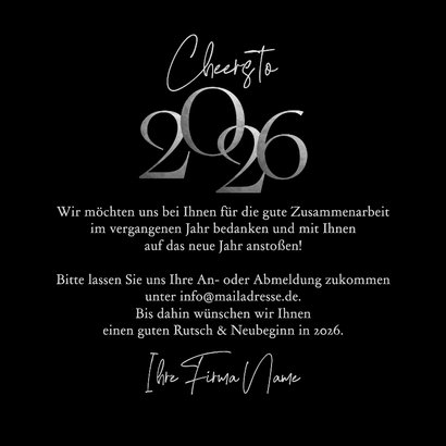 Neujahrskarte Jahreszahl und Feuerwerk in Blaugrün 3