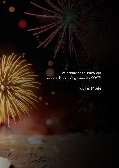 Neujahrskarte 'klitzekleine Neujahrsgrüße' Maus 3