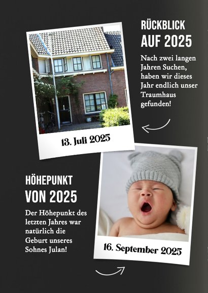 Neujahrskarte Magazin Silvester Hochglanz Zeitschrift 2
