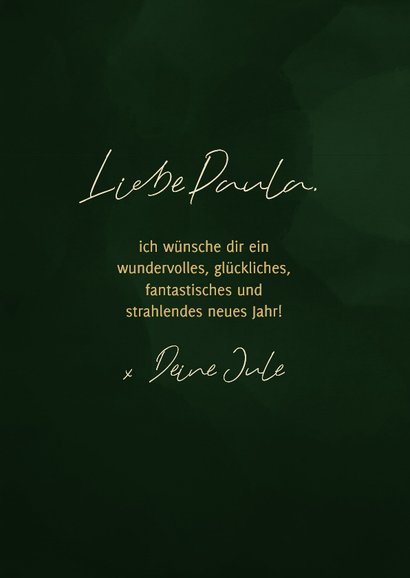 Neujahrskarte mit Umschlag voll Glück 3