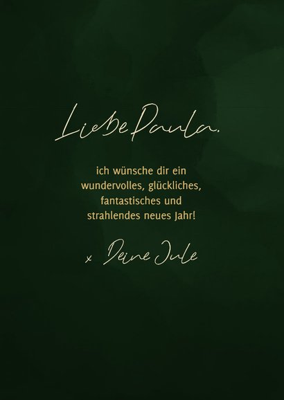 Neujahrskarte mit Umschlag voll Glück 3