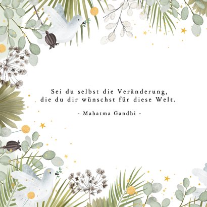 Neujahrskarte Taube 'Friedvolles neues Jahr' 2